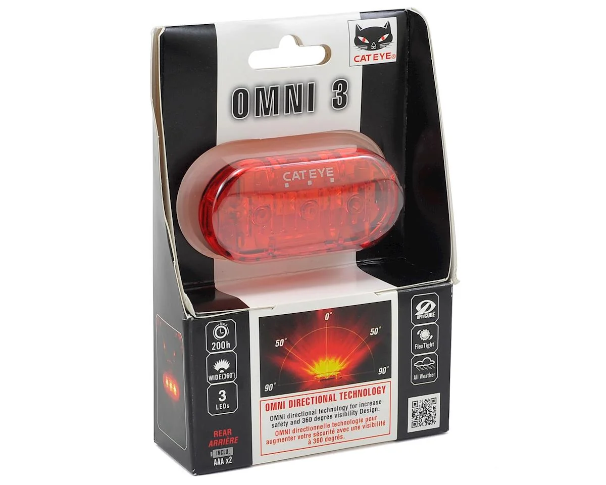CatEye Omni3 LED Tail Light (Red) - view 2